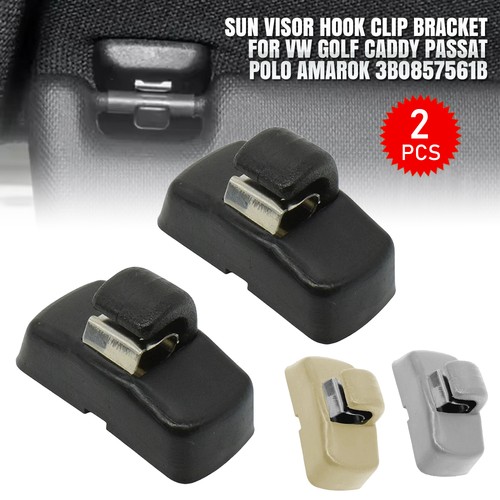 Black sun visor hook - black,