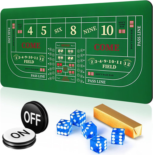 Craps tabletop game - tabletop, set
