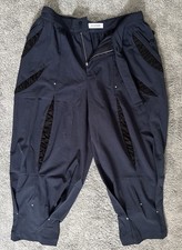(Rare) Kiko Kustadinov ss21 0010 Anthonis Gathered Navy Trousers