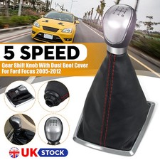 5 Speed MT Gear Stick Shift Knob For Ford Focus 2005-2008 Gaiter Dust Boot Cover