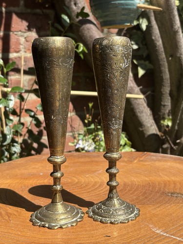 Pair vintage indian - indian, brass
