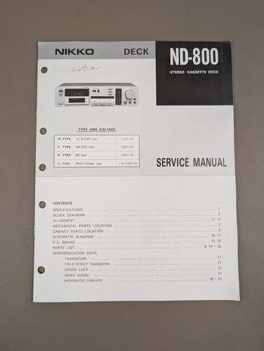 Nikko 800 stereo cassette - stereo,
