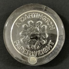 Two Dartington Crystal Glass Paperweights