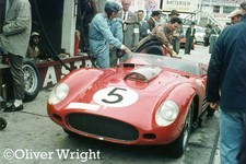 Ferrari 250 Testa Rossa at the Nurburgring 1957 driven by Cliff Allison -  Photo
