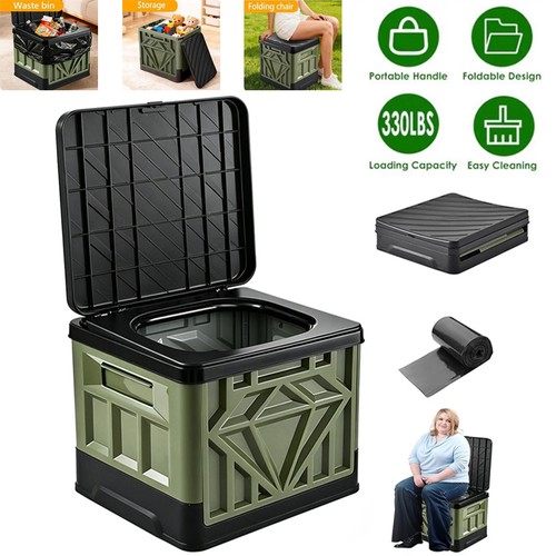 30l collapsible camping toilet - collapsible,