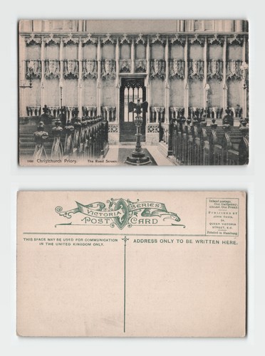 Postcard christchurch priory - postcard,