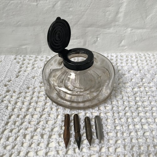 Vintage handblown round glass - handblown,