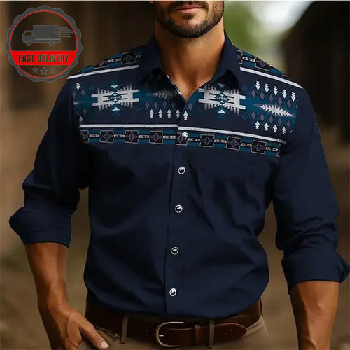 Cowboy western shirt men - western, men's