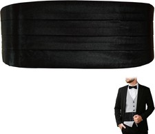 Men's Cummerbunds Black