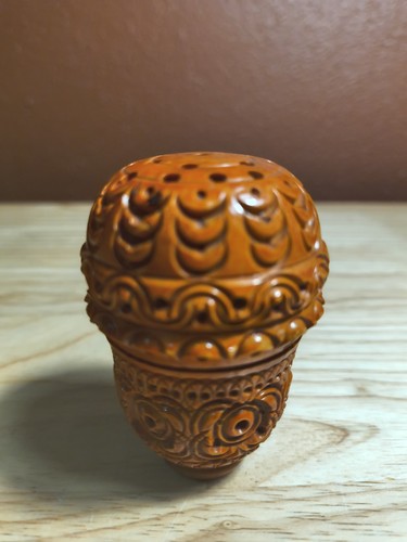 Antique carved coquilla nut - coquilla,