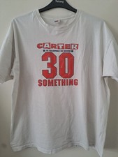 OFFICIAL CARTER USM 30 SOMETHING T-SHIRT - WHITE, SIZE XXL - MID 00s REPRINT