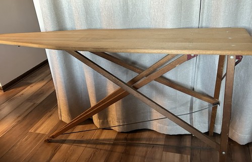 Antique wooden ironing board - antique,