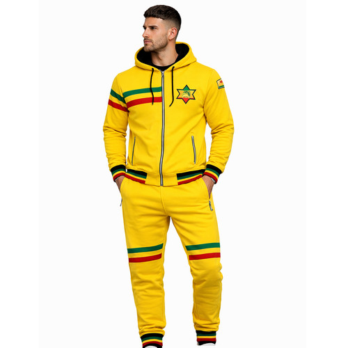 Mens rasta tracksuit - rasta,