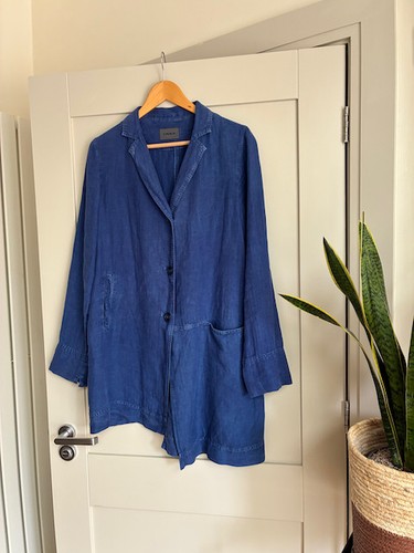 Women oska linen - linen, mid