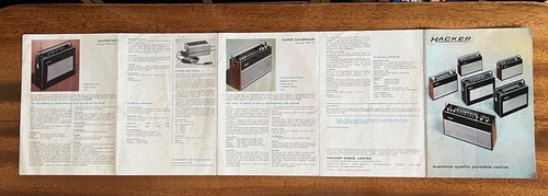 1972 hacker transistor radio - 1972,