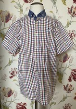 Boys The Spitalfields Shirt Co Check Short Sleeve Shirt Size 9-10 Yrs