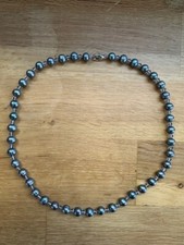 Honora Black Pearl and Crystal Necklace 46cm