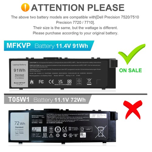 Mfkvp battery for dell - battery,