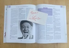 An ORIGINAL signature by CARRY ON's Sid James (Book not included)