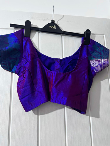 Women purple saree blouse - women,