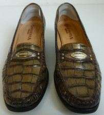 Gardenia Green Faux Crocodile / Crocodile Print Women's Shoes - UK Size 6