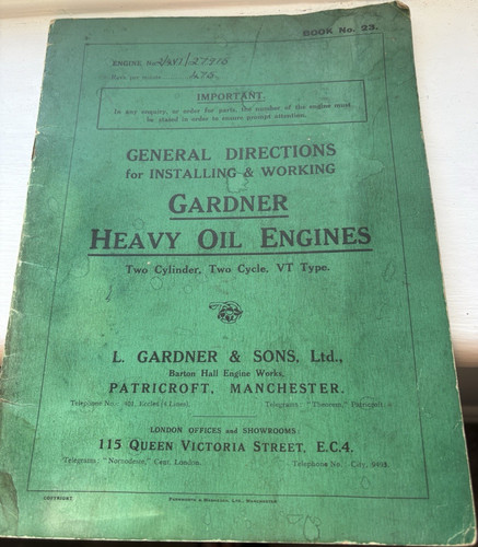 Gardner heavy oil - engine, two