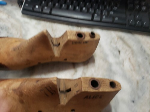 Set antique women - wood, shoe