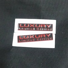 2x Black Matte Red LUXURY