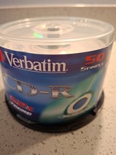 Verbatim CD-R 52x Blank Discs 700MB x47 New Left From Pack Of 50