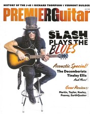 Premier Guitar Magazine July 2024 Slash Cover History of Gibson J-45