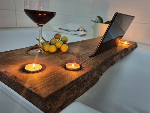 Wooden bath board - bath, tray