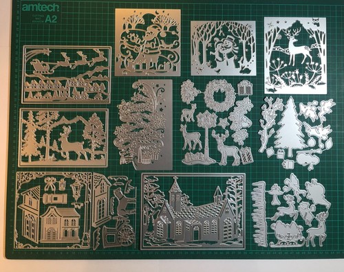 Christmas die sets card - christmas,