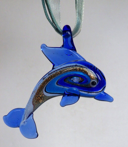 Art glass dolphin - art,