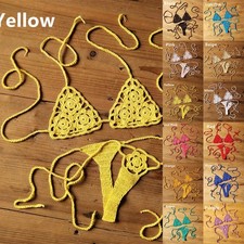 Crochet Bra and Thong Bikini