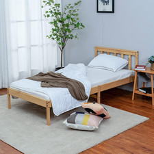 Bed Frame Single Pine Wood
