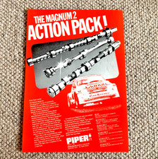 PIPER MAGNUM 2 CAMS - FRAMEABLE COLLECTIBLE ORIGINAL CLASSIC CAR TUNING ADVERT