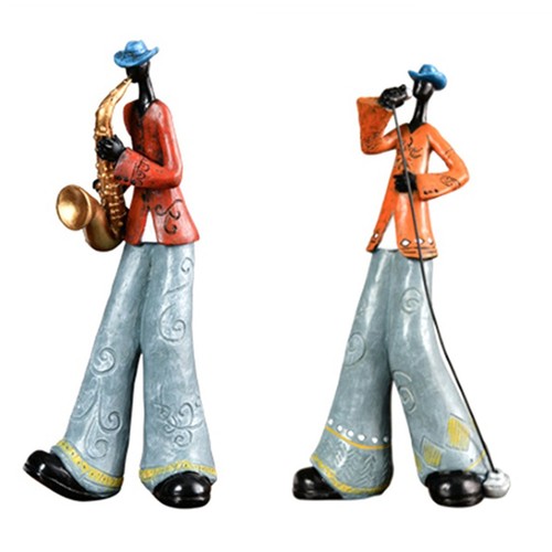 Jazz band player figurines - player,