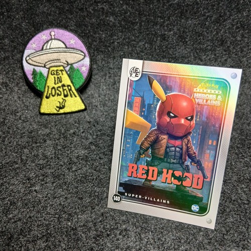 Red hood pikachu - red, dc