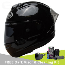 Arai RX-7V Evo Motorcycle Motorbike Road Race  Diamond Black  & Free Dark Visor