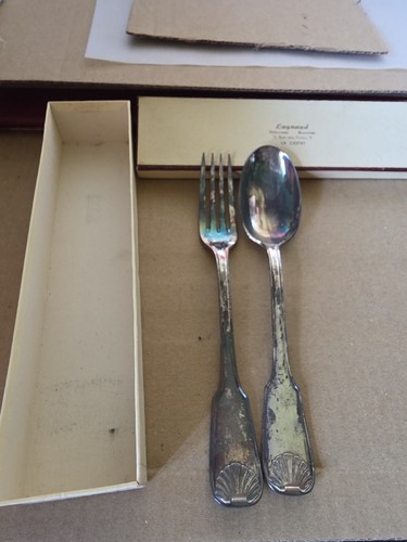 Case silver metal cutlery - metal,