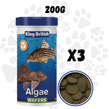3 x King British Algae Wafers