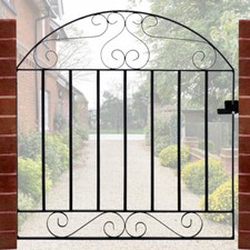3FT METAL GARDEN GATE BLACK