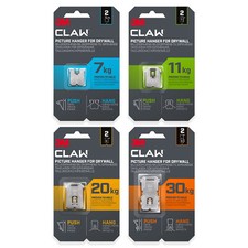 3M CLAW Drywall/Plasterboard Picture, Mirror, Frames & Home Decor Hanger 2 Pack