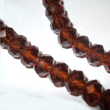 Rondelle beads faceted - 65/90,