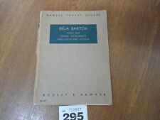 BELA BARTOK String Instruments Percussion & Celesta - Hawkes Pocket Score No.609