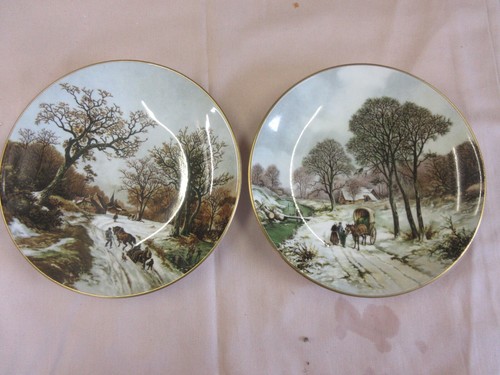 Coalport plate winter - coalport,
