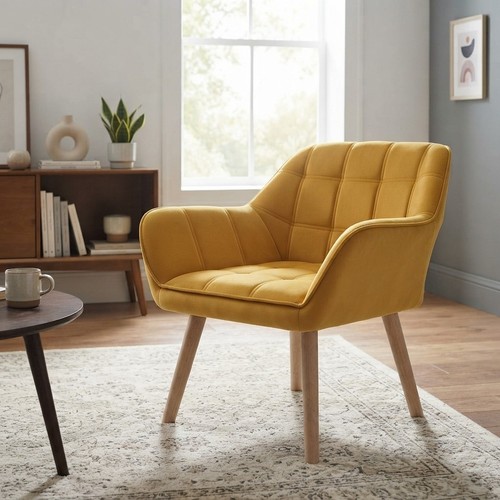 Chic yellow tub chair with - chic,