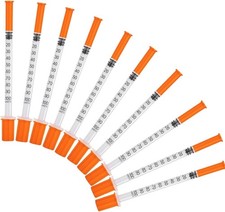 10 Pack 1ml Dispensing Measuring Tools, Individually Sealed, Multi Syringes