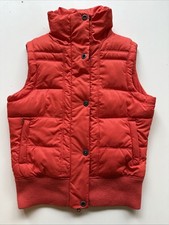 Women's Fat Face Orange Gilet Size 10