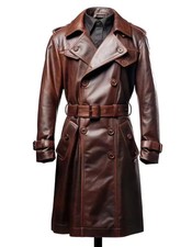 Men's Brown Leather 100% Real